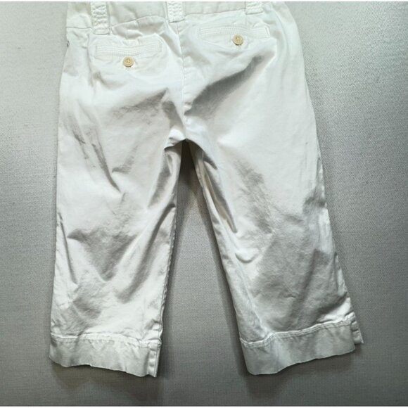 J. Crew Womens Chino Capri Pants Size 8 White Favorite Fit Stretch Casual Pocket - Picture 11 of 13